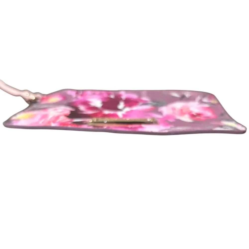 NWOT‎ Betsey Johnson Floral Wristlet Pouch Pink Rose Watercolor Clutch